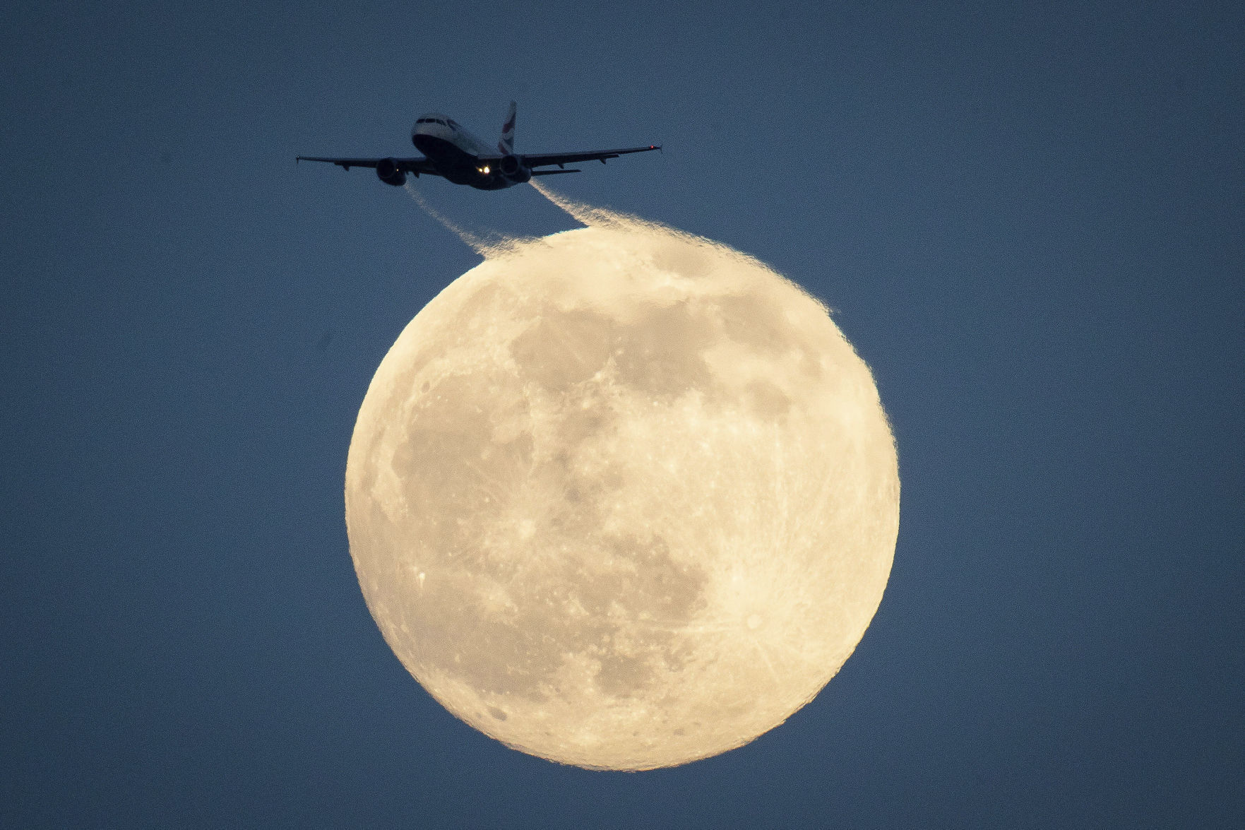 APTOPIX Britain Moon